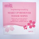 Make Up Remover Toner Wipes